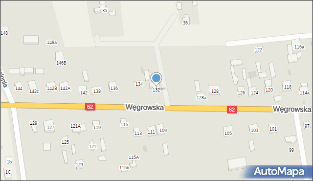 Sokołów Podlaski, Węgrowska, 132, mapa Sokołów Podlaski