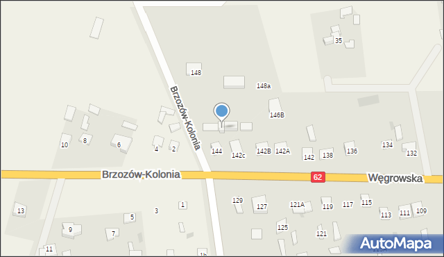 Sokołów Podlaski, Węgrowska, 142A, mapa Sokołów Podlaski