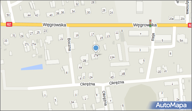 Sokołów Podlaski, Węgrowska, 17a, mapa Sokołów Podlaski