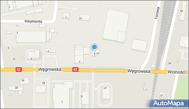 Sokołów Podlaski, Węgrowska, 2, mapa Sokołów Podlaski