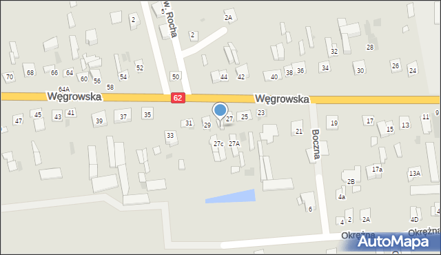 Sokołów Podlaski, Węgrowska, 27B, mapa Sokołów Podlaski