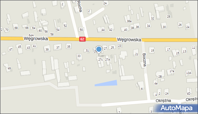 Sokołów Podlaski, Węgrowska, 29A, mapa Sokołów Podlaski