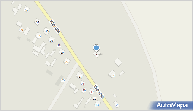 Sokołów Podlaski, Wesoła, 6, mapa Sokołów Podlaski