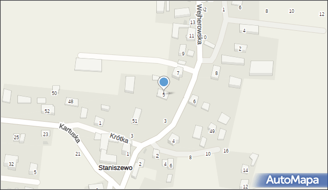 Staniszewo, Wejherowska, 5, mapa Staniszewo