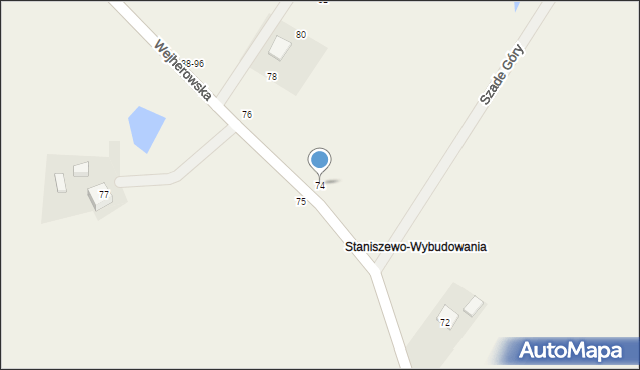 Staniszewo, Wejherowska, 74, mapa Staniszewo