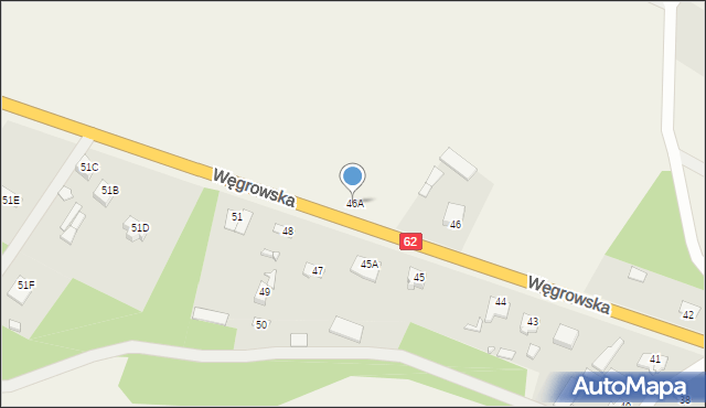 Starawieś, Węgrowska, 46A, mapa Starawieś