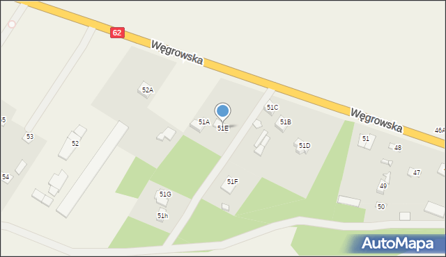 Starawieś, Węgrowska, 51E, mapa Starawieś