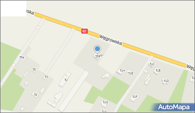 Starawieś, Węgrowska, 52A, mapa Starawieś