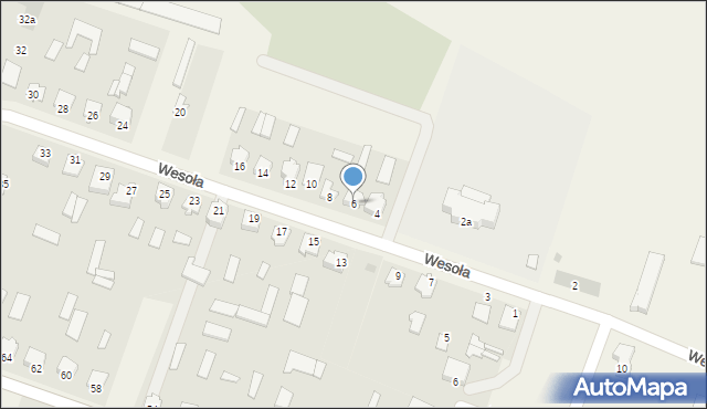 Strabla, Wesoła, 6, mapa Strabla