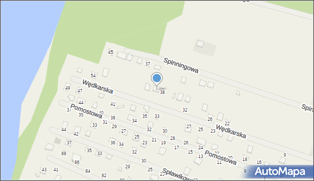 Strykowo, Wędkarska, 40, mapa Strykowo