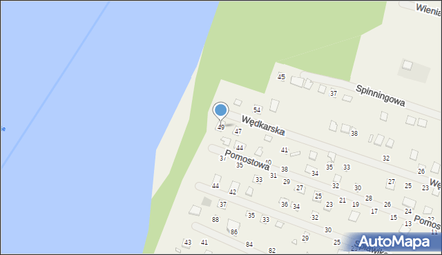 Strykowo, Wędkarska, 49, mapa Strykowo