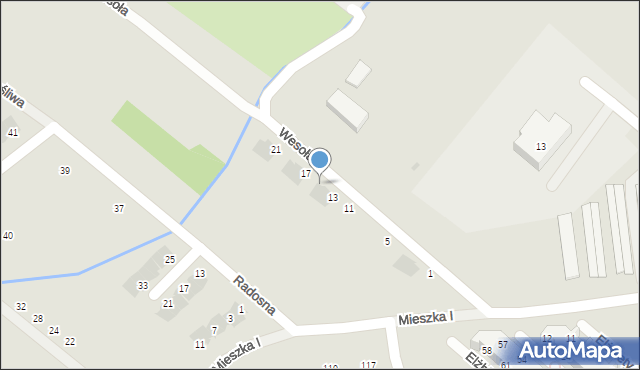 Świebodzice, Wesoła, 15, mapa Świebodzice