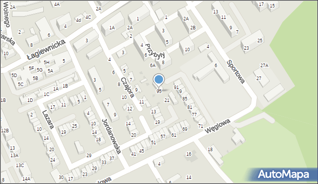 Świętochłowice, Węglowa, 95, mapa Świętochłowice