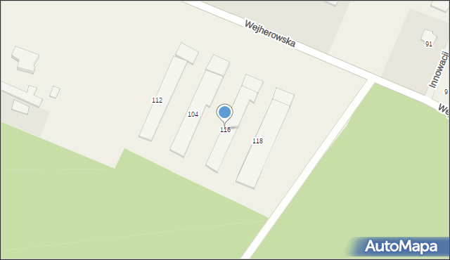 Szemud, Wejherowska, 116, mapa Szemud