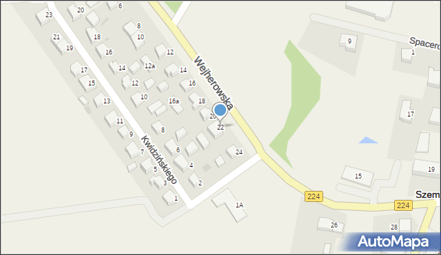 Szemud, Wejherowska, 22, mapa Szemud