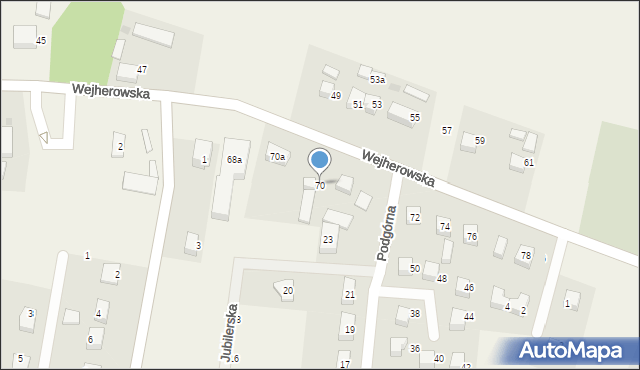 Szemud, Wejherowska, 70, mapa Szemud