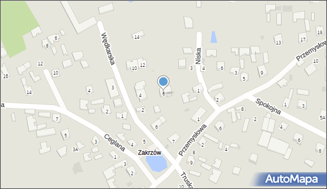 Tarnobrzeg, Wędkarska, 6, mapa Tarnobrzegu