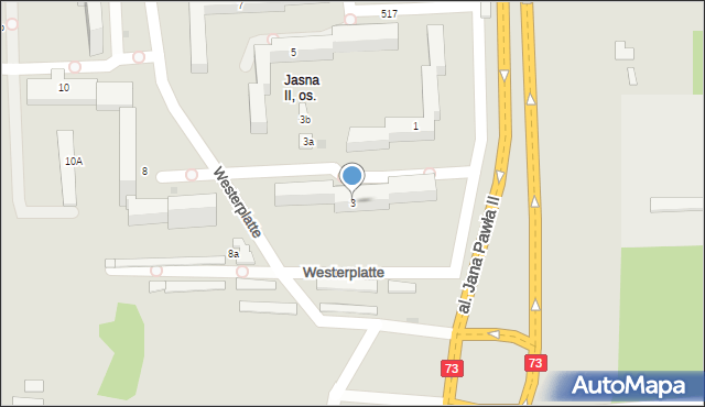 Tarnów, Westerplatte, 3, mapa Tarnów