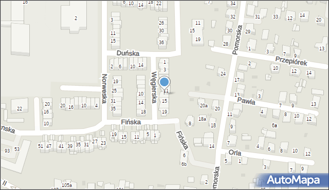 Tarnowskie Góry, Węgierska, 13, mapa Tarnowskie Góry