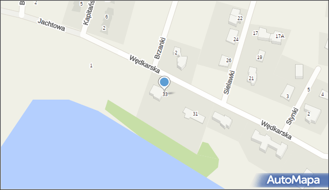 Tomaszkowo, Wędkarska, 33, mapa Tomaszkowo