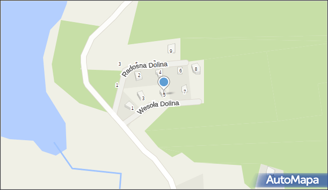 Tuszkowy, Wesoła Dolina, 5, mapa Tuszkowy