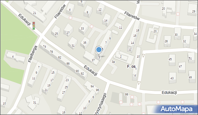 Tychy, Wejchertów Hanny i Kazimierza, 3, mapa Tychów