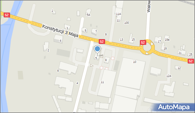 Wadowice, Wenecja, 5a, mapa Wadowice