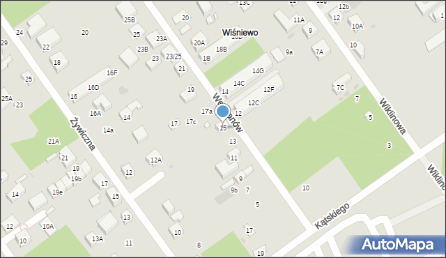 Warszawa, Weteranów, 15, mapa Warszawy