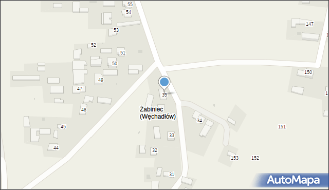 Węchadłów, Węchadłów, 35, mapa Węchadłów