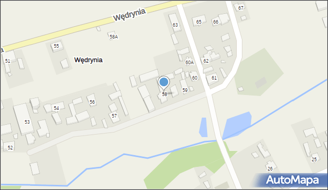 Wędrynia, Wędrynia, 58, mapa Wędrynia