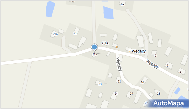 Węgajty, Węgajty, 21a, mapa Węgajty