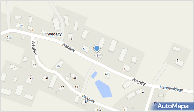 Węgajty, Węgajty, 4, mapa Węgajty