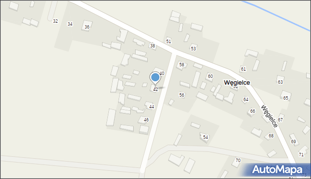 Węgielce, Węgielce, 42, mapa Węgielce