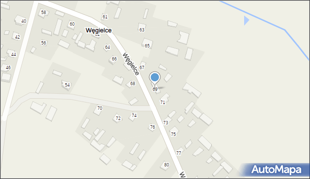 Węgielce, Węgielce, 69, mapa Węgielce