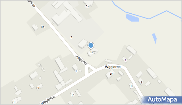 Węgierce, Węgierce, 4a, mapa Węgierce