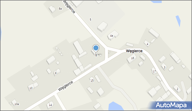 Węgierce, Węgierce, 8, mapa Węgierce