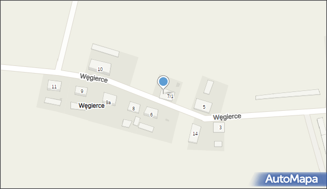 Węgierce, Węgierce, 7/2, mapa Węgierce