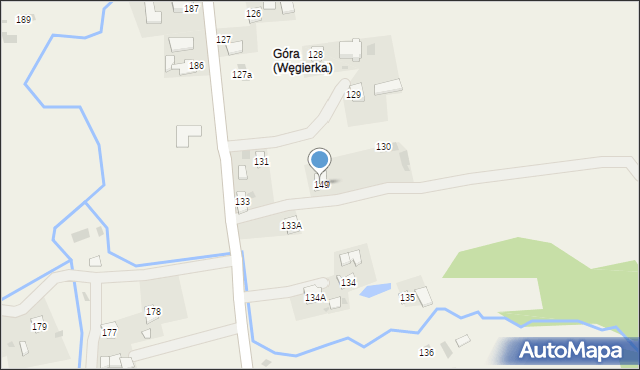 Węgierka, Węgierka, 149, mapa Węgierka