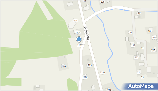 Węgierka, Węgierka, 226, mapa Węgierka