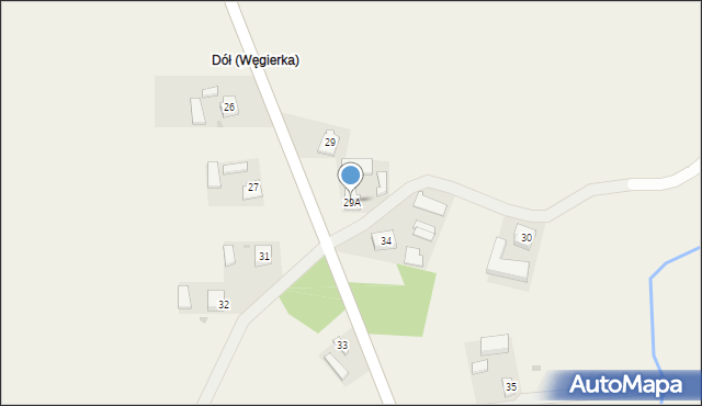 Węgierka, Węgierka, 29A, mapa Węgierka