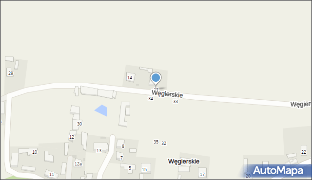 Węgierskie, Węgierskie, 16, mapa Węgierskie