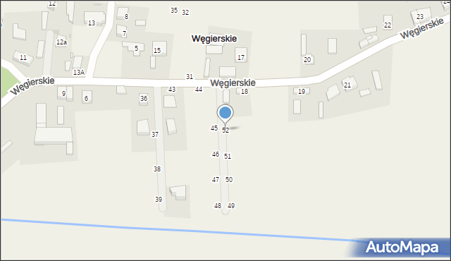 Węgierskie, Węgierskie, 52, mapa Węgierskie