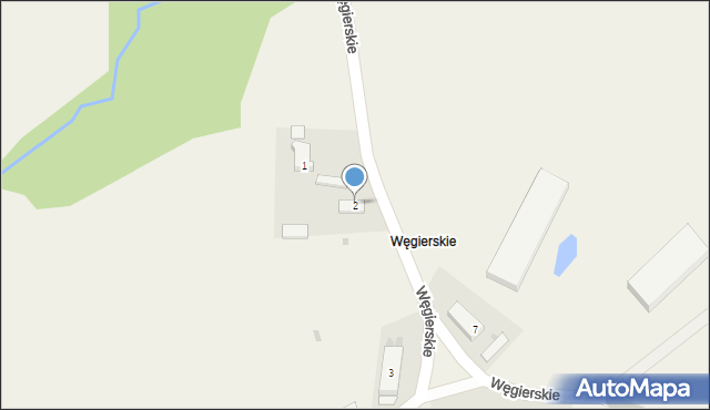 Węgierskie, Węgierskie, 2, mapa Węgierskie