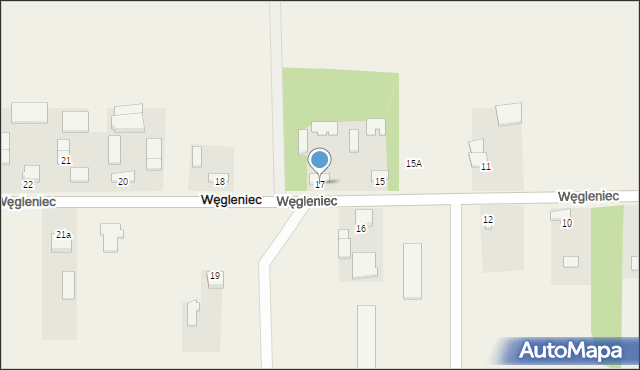 Węgleniec, Węgleniec, 17, mapa Węgleniec