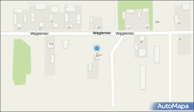 Węgleniec, Węgleniec, 19, mapa Węgleniec