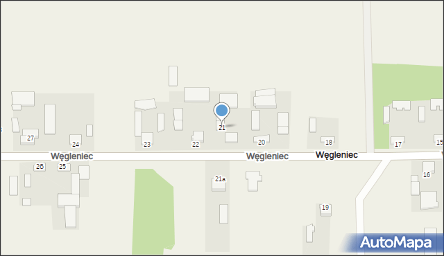 Węgleniec, Węgleniec, 21, mapa Węgleniec