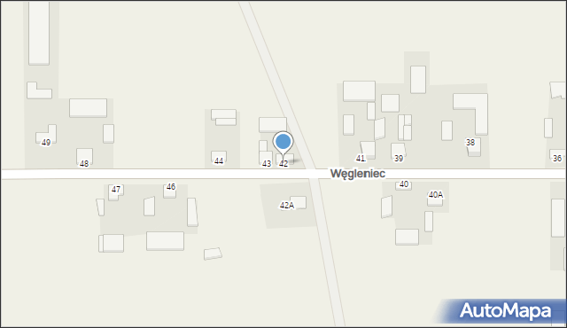 Węgleniec, Węgleniec, 42, mapa Węgleniec