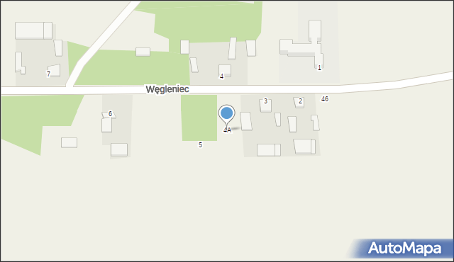 Węgleniec, Węgleniec, 4A, mapa Węgleniec