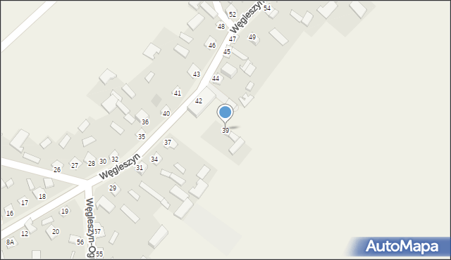 Węgleszyn, Węgleszyn, 39, mapa Węgleszyn