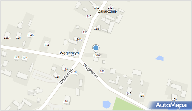 Węgleszyn, Węgleszyn, 146A, mapa Węgleszyn